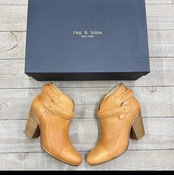 Rag & Bone Harrow Booties in Natural Woven - Picture 4 of 5